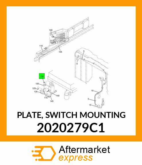 PLATE, SWITCH MOUNTING 2020279C1