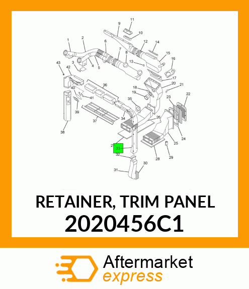 RETAINER, TRIM PANEL 2020456C1
