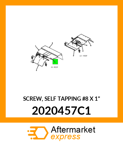 SCREW, SELF TAPPING #8 X 1" 2020457C1