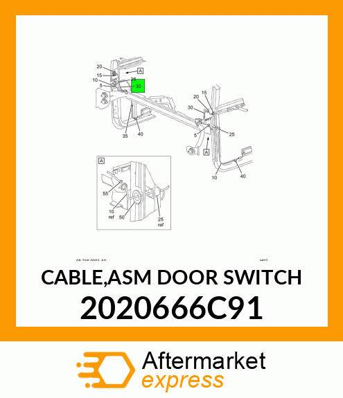 CABLE,ASM DOOR SWITCH 2020666C91