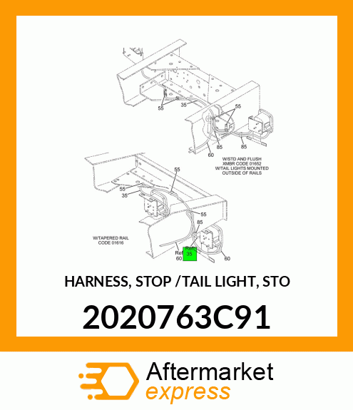 HARNESS, STOP /TAIL LIGHT, STO 2020763C91