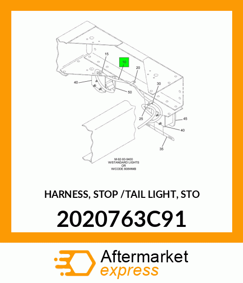 HARNESS, STOP /TAIL LIGHT, STO 2020763C91