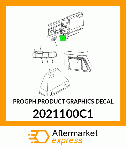 PROGPH,PRODUCT GRAPHICS DECAL 2021100C1