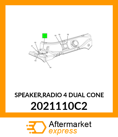 SPEAKER,RADIO 4" DUAL CONE 2021110C2