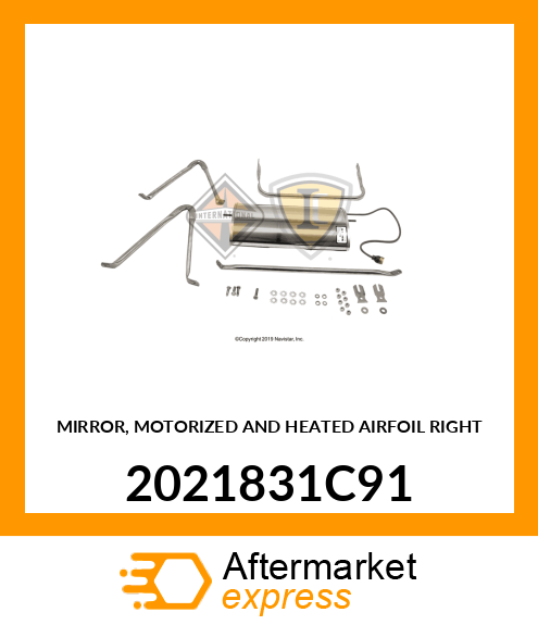 MIRROR, MOTORIZED AND HEATED AIRFOIL RIGHT 2021831C91