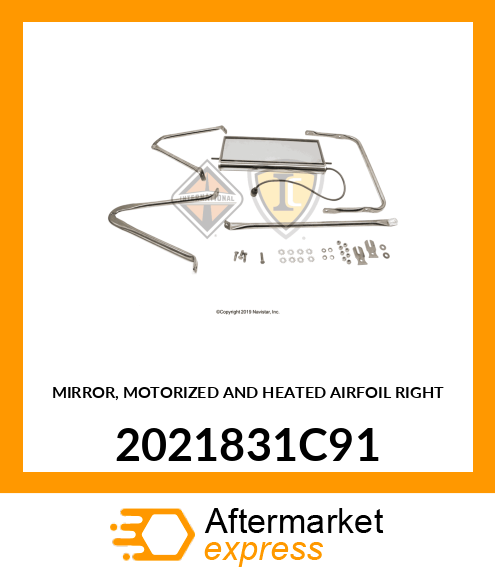 MIRROR, MOTORIZED AND HEATED AIRFOIL RIGHT 2021831C91