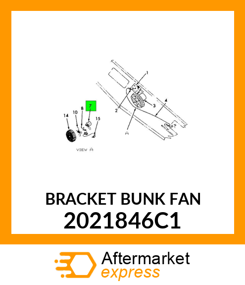 BRACKET BUNK FAN 2021846C1