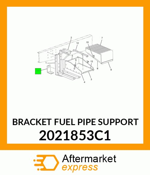 BRACKET FUEL PIPE SUPPORT 2021853C1