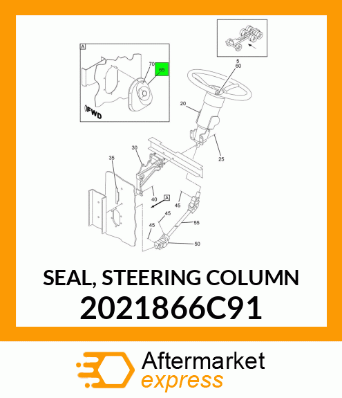 SEAL, STEERING COLUMN 2021866C91