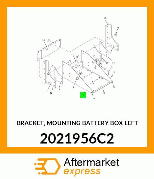 BRACKET, MOUNTING BATTERY BOX LEFT 2021956C2