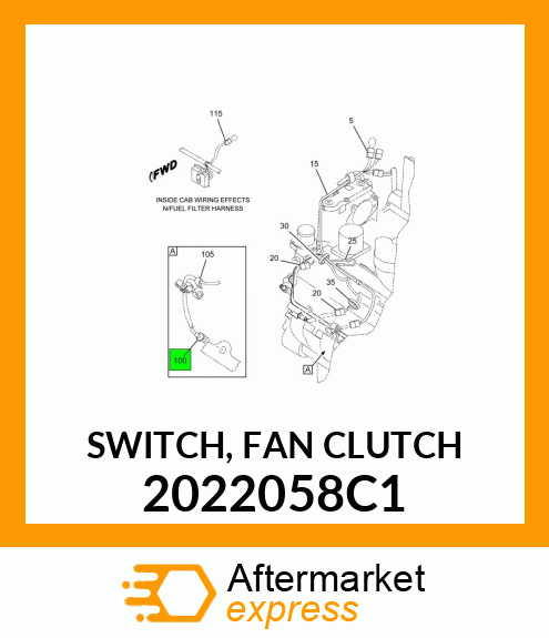 SWITCH, FAN CLUTCH 2022058C1