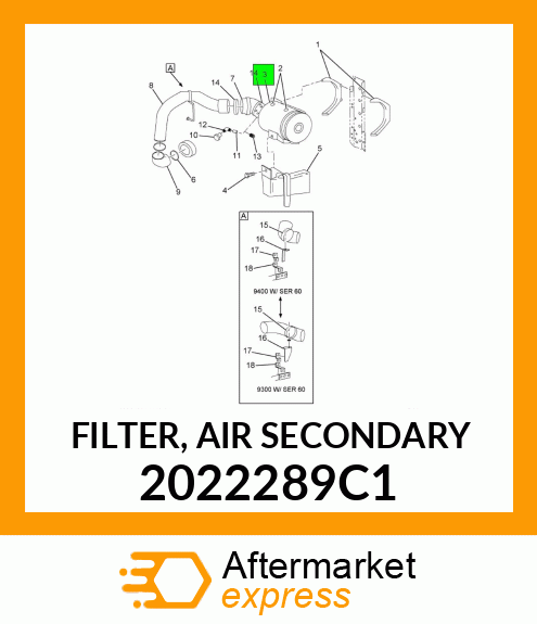 FILTER, AIR SECONDARY 2022289C1