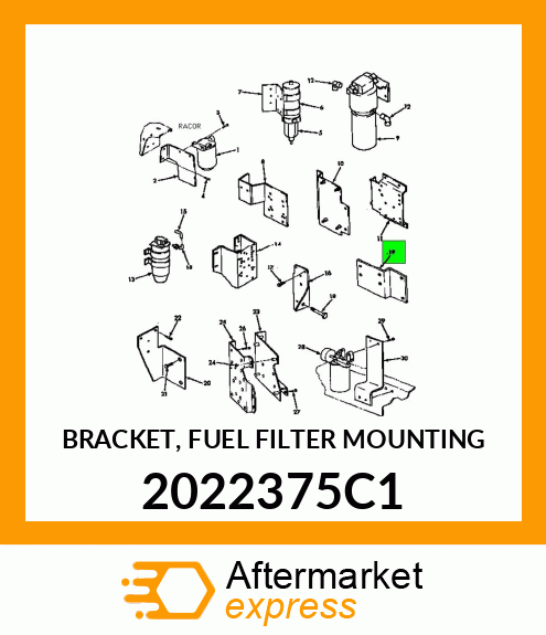 BRACKET, FUEL FILTER MOUNTING 2022375C1