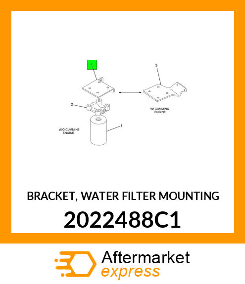 BRACKET, WATER FILTER MOUNTING 2022488C1