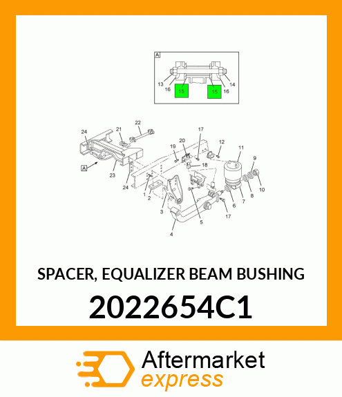 SPACER, EQUALIZER BEAM BUSHING 2022654C1