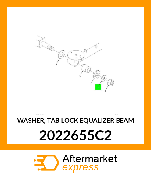 WASHER, TAB LOCK EQUALIZER BEAM 2022655C2