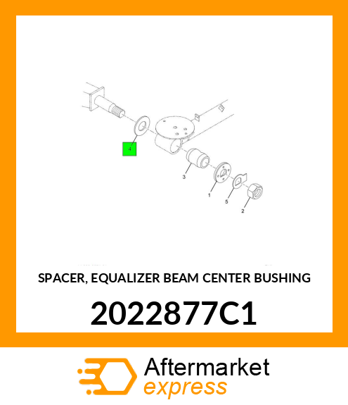 SPACER, EQUALIZER BEAM CENTER BUSHING 2022877C1