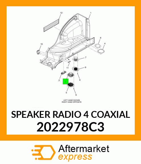 SPEAKER RADIO 4" COAXIAL 2022978C3