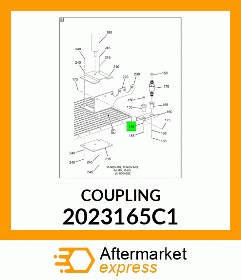 COUPLING, QUALITY CONNECT, 3/8 2023165C1