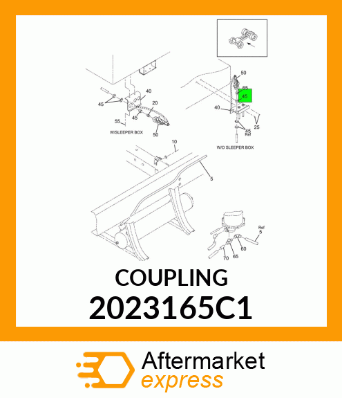 COUPLING, QUALITY CONNECT, 3/8 2023165C1