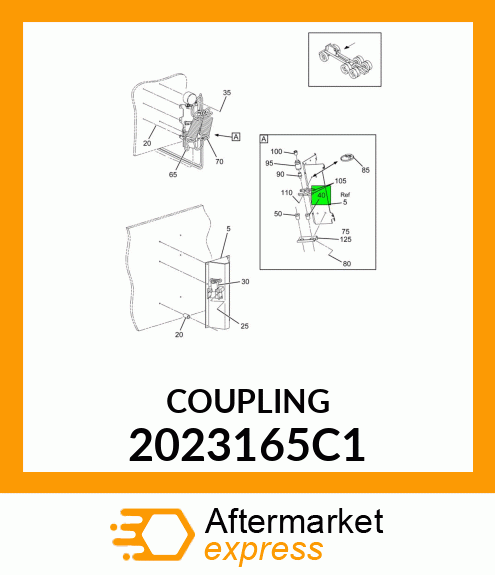 COUPLING, QUALITY CONNECT, 3/8 2023165C1