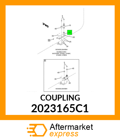 COUPLING, QUALITY CONNECT, 3/8 2023165C1