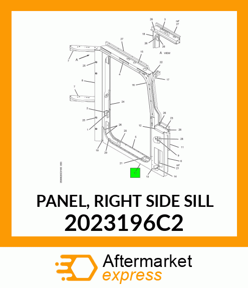 PANEL, RIGHT SIDE SILL 2023196C2