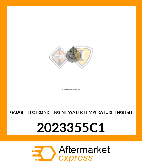 GAUGE ELECTRONIC ENGINE WATER TEMPERATURE ENGLISH 2023355C1