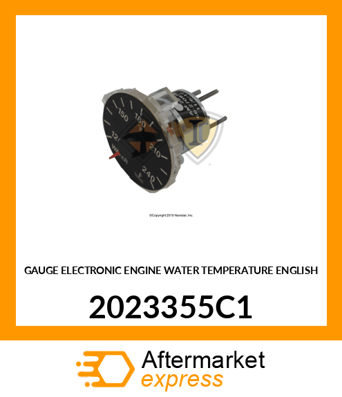 GAUGE ELECTRONIC ENGINE WATER TEMPERATURE ENGLISH 2023355C1