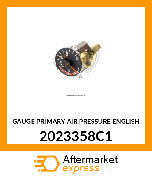 GAUGE PRIMARY AIR PRESSURE ENGLISH 2023358C1