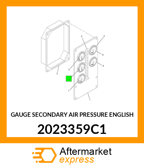 GAUGE SECONDARY AIR PRESSURE ENGLISH 2023359C1