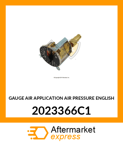 GAUGE AIR APPLICATION AIR PRESSURE ENGLISH 2023366C1