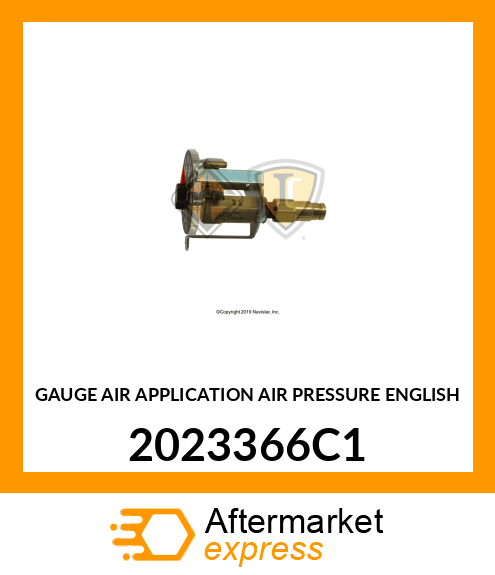 GAUGE AIR APPLICATION AIR PRESSURE ENGLISH 2023366C1