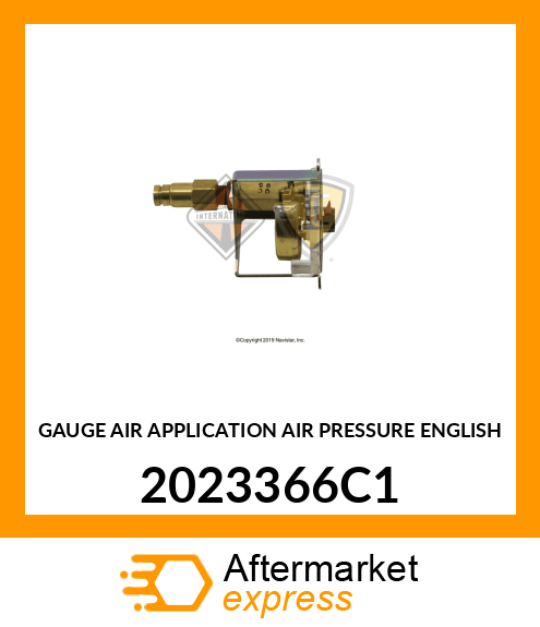 GAUGE AIR APPLICATION AIR PRESSURE ENGLISH 2023366C1