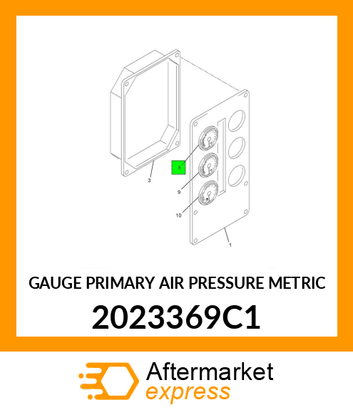 GAUGE PRIMARY AIR PRESSURE METRIC 2023369C1