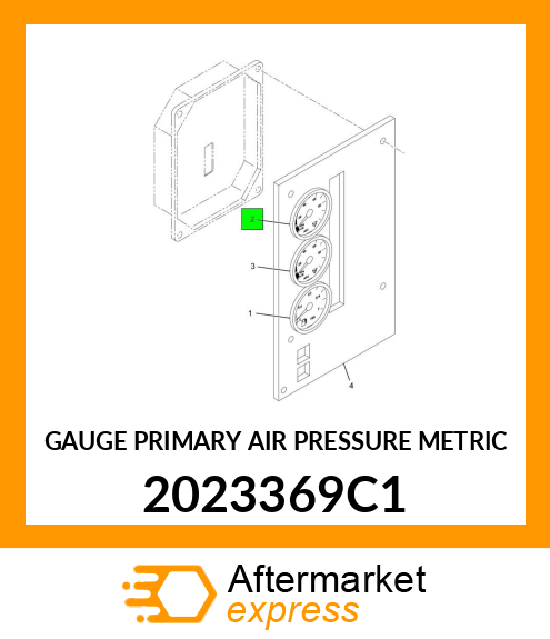 GAUGE PRIMARY AIR PRESSURE METRIC 2023369C1