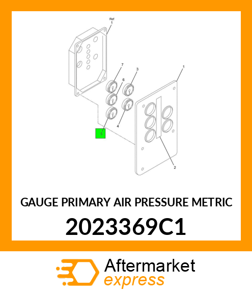 GAUGE PRIMARY AIR PRESSURE METRIC 2023369C1