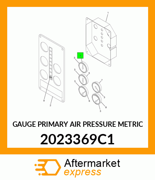 GAUGE PRIMARY AIR PRESSURE METRIC 2023369C1