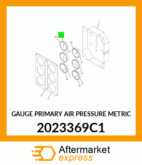 GAUGE PRIMARY AIR PRESSURE METRIC 2023369C1