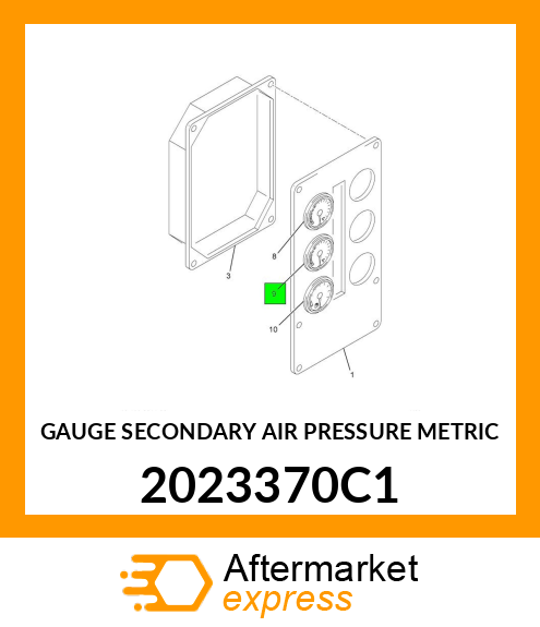 GAUGE SECONDARY AIR PRESSURE METRIC 2023370C1