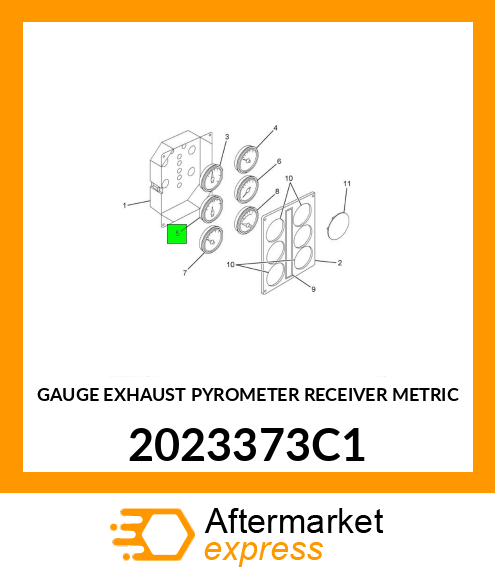 GAUGE EXHAUST PYROMETER RECEIVER METRIC 2023373C1