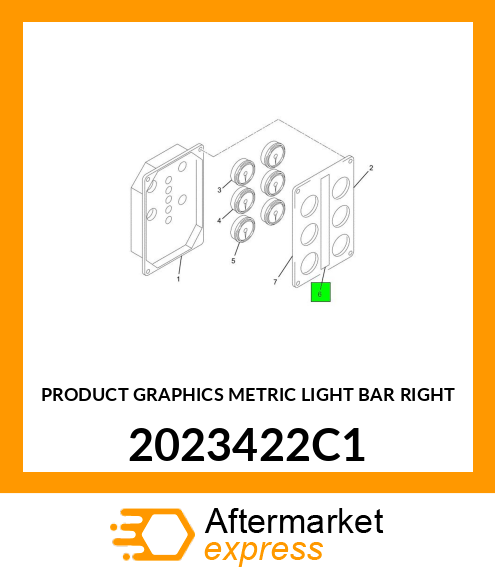 PRODUCT GRAPHICS METRIC LIGHT BAR RIGHT 2023422C1