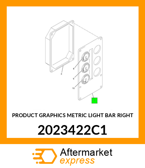 PRODUCT GRAPHICS METRIC LIGHT BAR RIGHT 2023422C1