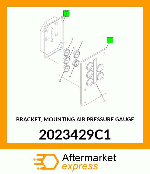 BRACKET, MOUNTING AIR PRESSURE GAUGE 2023429C1