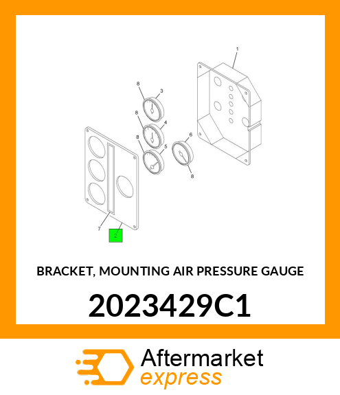 BRACKET, MOUNTING AIR PRESSURE GAUGE 2023429C1