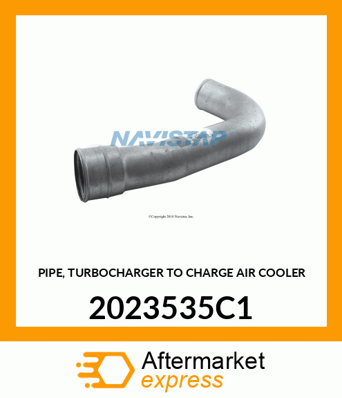 PIPE, TURBOCHARGER TO CHARGE AIR COOLER 2023535C1