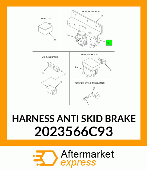 HARNESS ANTI SKID BRAKE 2023566C93