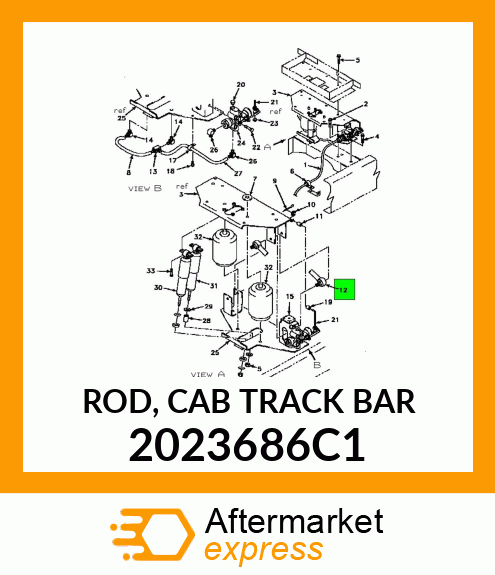 ROD, CAB TRACK BAR 2023686C1