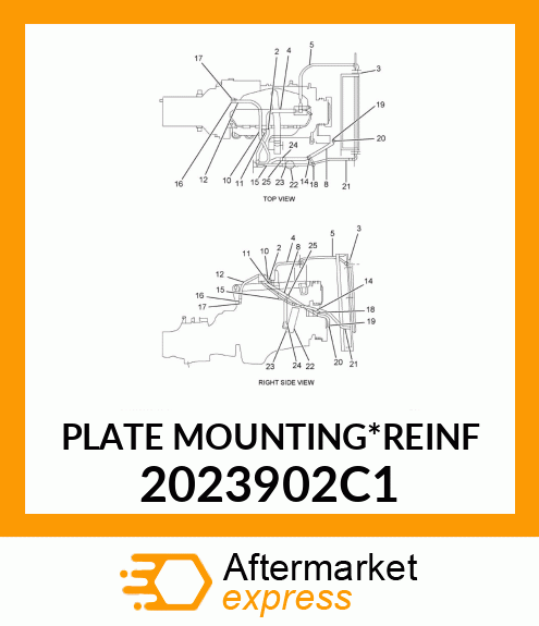 PLATE MOUNTING*REINF 2023902C1