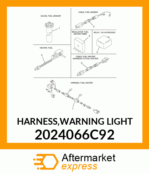 HARNESS,WARNING LIGHT 2024066C92